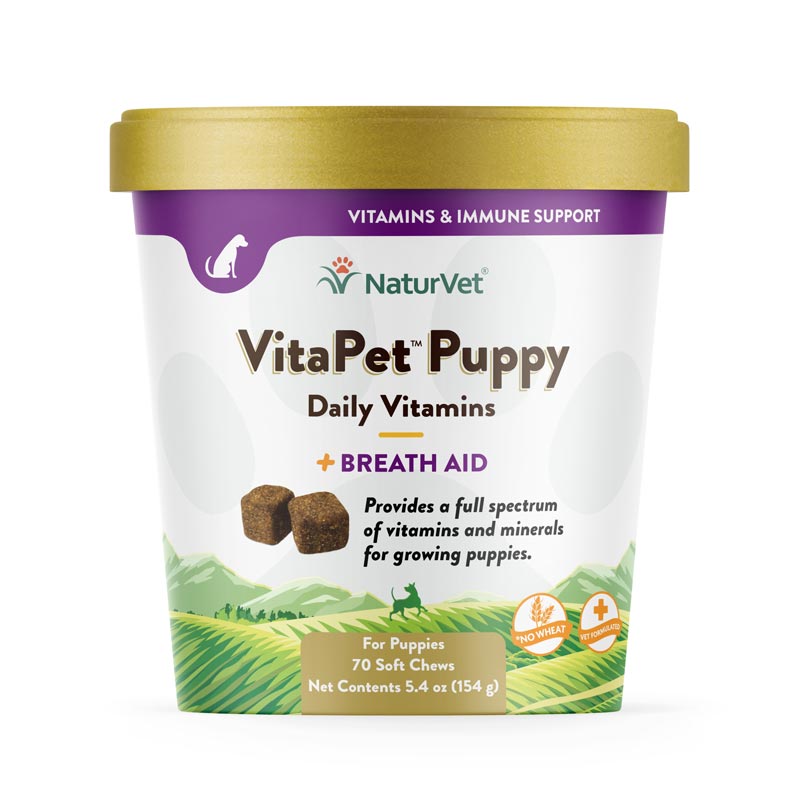 NaturVet&#174; VitaPet™ Puppy Plus Breath Aid Soft Chews 70ct I007169