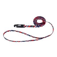 Coastal Li&#39;l Pals Red &amp; Grey Plaid Dog Leash with E-Z Snap 6&#39; I019021