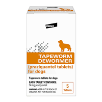 Elanco Tapeworm Dewormer for Dogs 5 pk.