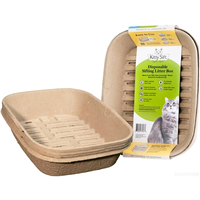 Kitty Sift Large Disposable Litterbox with 3 Sifting Liners