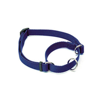 Coastal No Slip Adjustable Nylon Dog Collar Blue 5/8" x 10" - 14" 315226