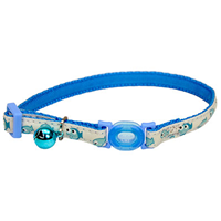 Coastal® Safe Cat® Glow in the Dark Adjustable Breakaway Collar Blue Fish I008466