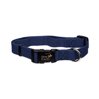 Coastal New Earth Soy Adjustable Indigo Blue Dog Collar 316213b