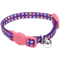 Coastal® Li&lsquo;l Pals® Adjustable Breakaway Kitten Collar Purple Gear I008845