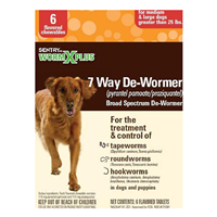 Sentry® WormX Plus 7 Way De-Wormer For Dogs 6 Ct. I014388