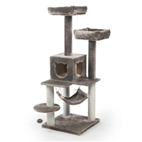 Kitty Power Paws Party Tower Cat Tower 19 1/4 in x 19 1/4 in x 52 3/8 in  I019424